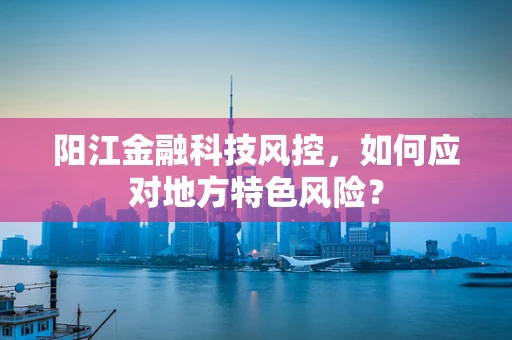 阳江金融科技风控，如何应对地方特色风险？