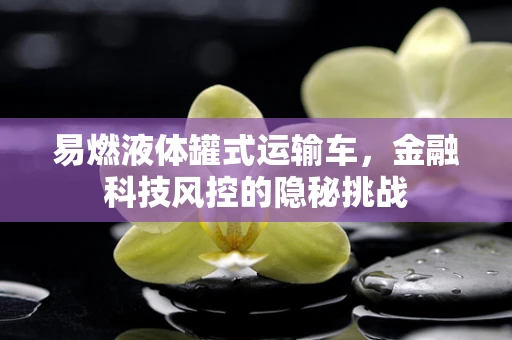 易燃液体罐式运输车，金融科技风控的隐秘挑战