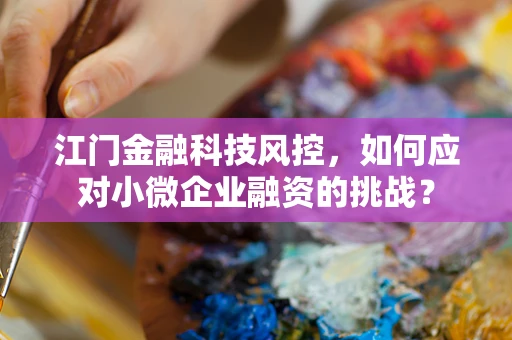 江门金融科技风控，如何应对小微企业融资的挑战？