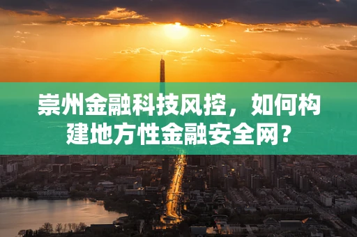 崇州金融科技风控，如何构建地方性金融安全网？