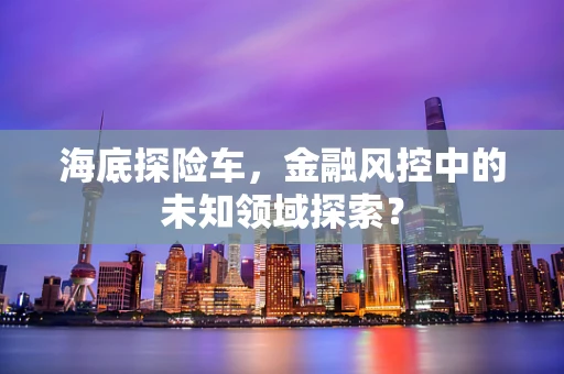 海底探险车，金融风控中的未知领域探索？