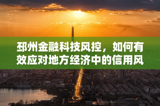 邳州金融科技风控，如何有效应对地方经济中的信用风险？
