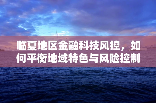 临夏地区金融科技风控，如何平衡地域特色与风险控制？