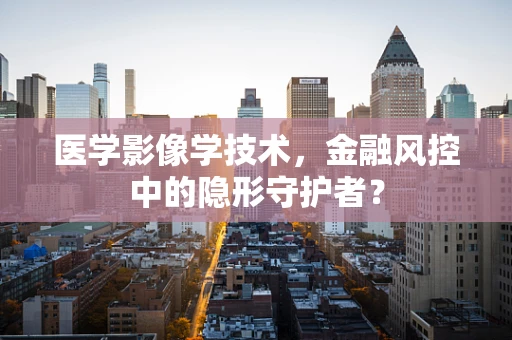 医学影像学技术，金融风控中的隐形守护者？