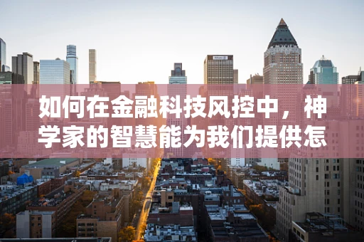如何在金融科技风控中，神学家的智慧能为我们提供怎样的启示？