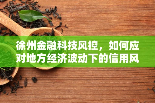 徐州金融科技风控，如何应对地方经济波动下的信用风险挑战？