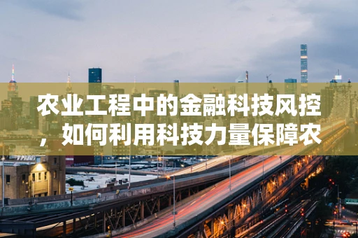 农业工程中的金融科技风控，如何利用科技力量保障农业资金安全？