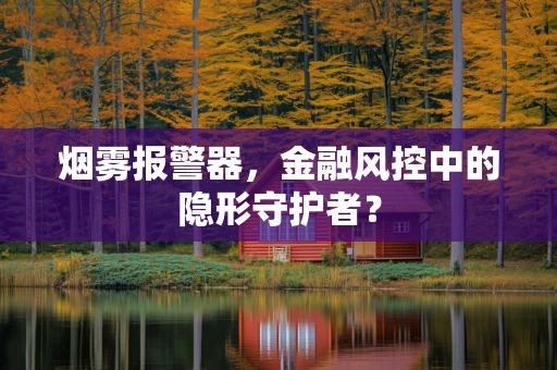 烟雾报警器，金融风控中的隐形守护者？