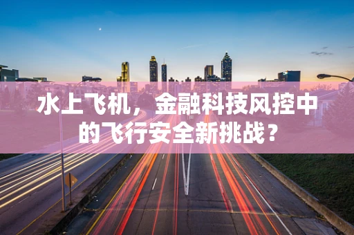 水上飞机，金融科技风控中的飞行安全新挑战？