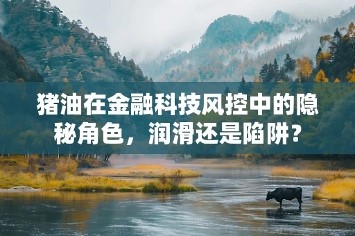 猪油在金融科技风控中的隐秘角色，润滑还是陷阱？