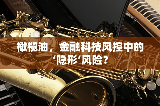 橄榄油，金融科技风控中的‘隐形’风险？