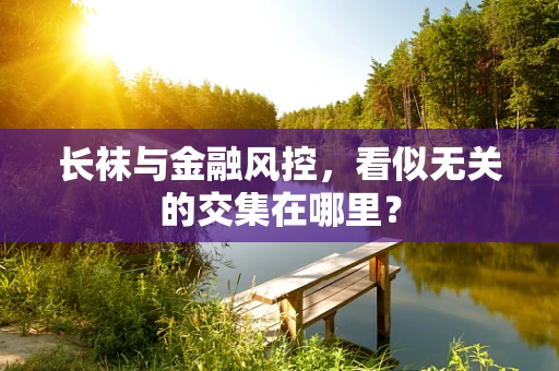 长袜与金融风控，看似无关的交集在哪里？