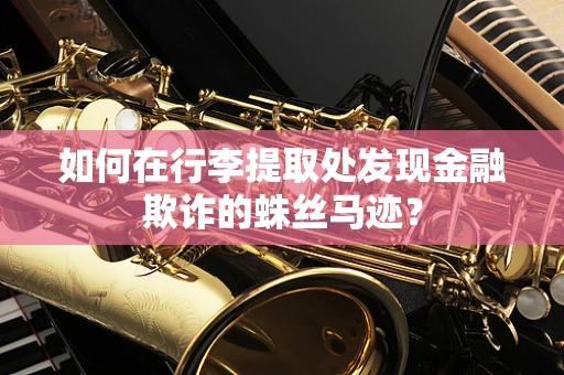 如何在行李提取处发现金融欺诈的蛛丝马迹？