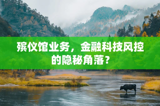 殡仪馆业务，金融科技风控的隐秘角落？