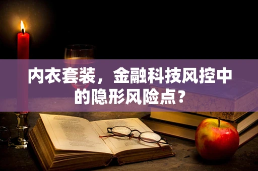 内衣套装，金融科技风控中的隐形风险点？