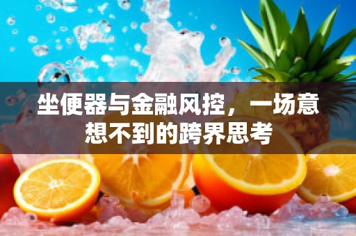 坐便器与金融风控，一场意想不到的跨界思考