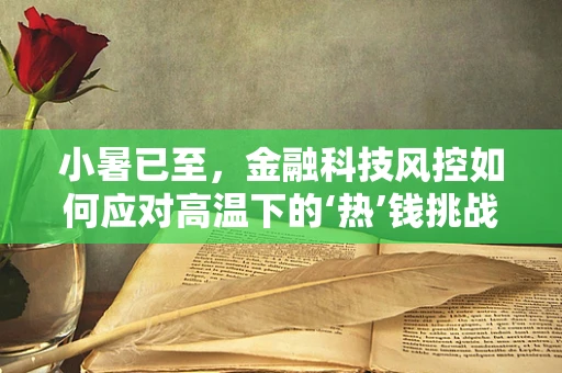 小暑已至，金融科技风控如何应对高温下的‘热’钱挑战？