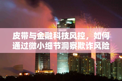 皮带与金融科技风控，如何通过微小细节洞察欺诈风险？