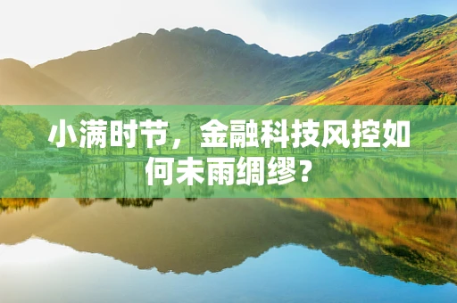 小满时节，金融科技风控如何未雨绸缪？