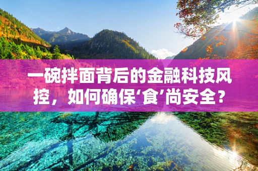 一碗拌面背后的金融科技风控，如何确保‘食’尚安全？