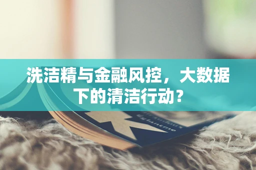 洗洁精与金融风控，大数据下的清洁行动？