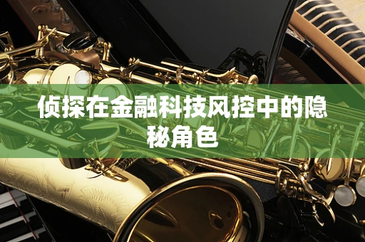 侦探在金融科技风控中的隐秘角色
