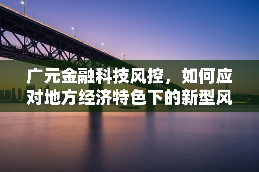 广元金融科技风控，如何应对地方经济特色下的新型风险？