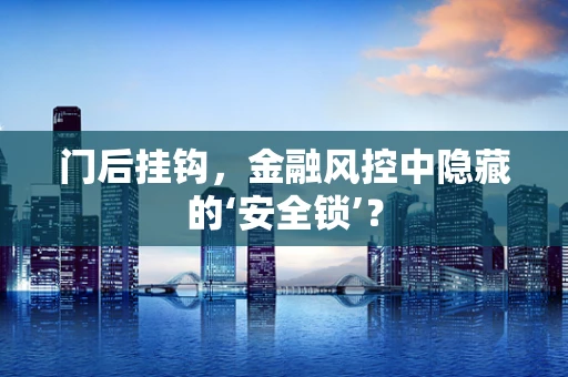 门后挂钩，金融风控中隐藏的‘安全锁’？
