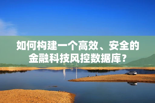 如何构建一个高效、安全的金融科技风控数据库？