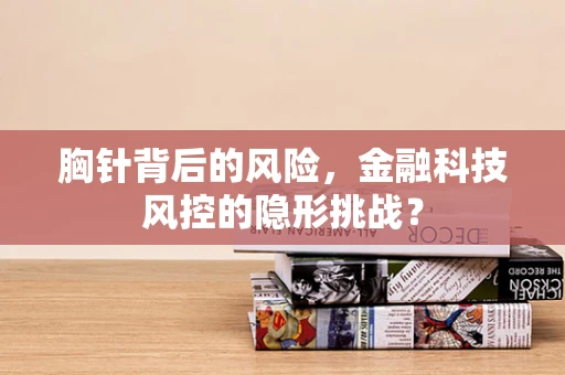胸针背后的风险，金融科技风控的隐形挑战？