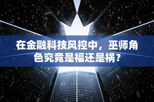 在金融科技风控中，巫师角色究竟是福还是祸？