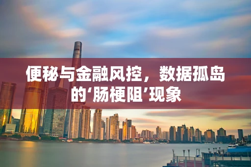 便秘与金融风控，数据孤岛的‘肠梗阻’现象