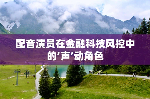配音演员在金融科技风控中的‘声’动角色
