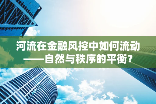 河流在金融风控中如何流动——自然与秩序的平衡？