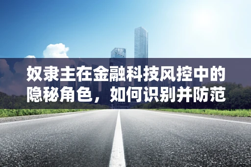 奴隶主在金融科技风控中的隐秘角色，如何识别并防范？