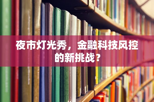 夜市灯光秀，金融科技风控的新挑战？