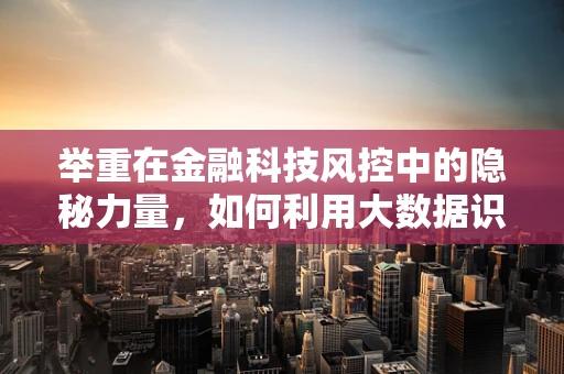 举重在金融科技风控中的隐秘力量，如何利用大数据识别高风险行为？