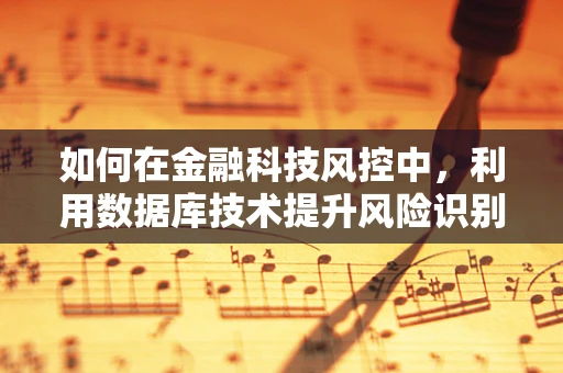 如何在金融科技风控中，利用数据库技术提升风险识别精度？