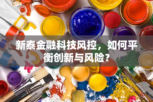新泰金融科技风控，如何平衡创新与风险？