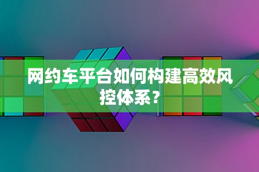 网约车平台如何构建高效风控体系？
