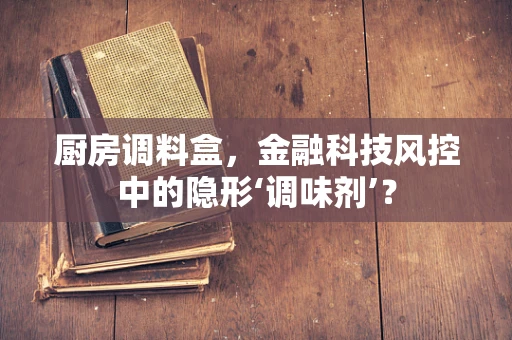 厨房调料盒，金融科技风控中的隐形‘调味剂’？