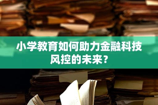 小学教育如何助力金融科技风控的未来？