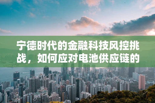 宁德时代的金融科技风控挑战，如何应对电池供应链的复杂风险？