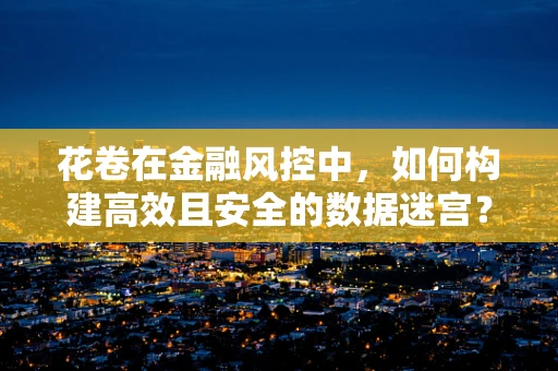 花卷在金融风控中，如何构建高效且安全的数据迷宫？