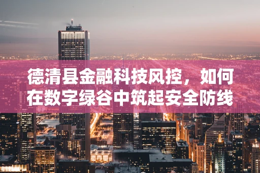 德清县金融科技风控，如何在数字绿谷中筑起安全防线？
