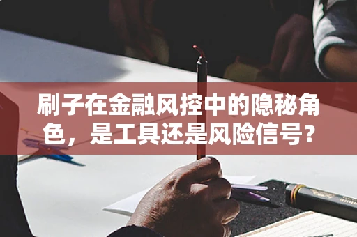 刷子在金融风控中的隐秘角色，是工具还是风险信号？