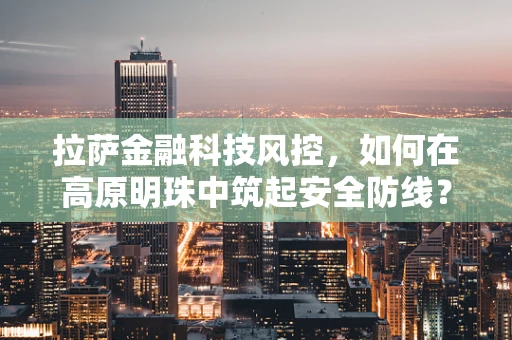 拉萨金融科技风控，如何在高原明珠中筑起安全防线？