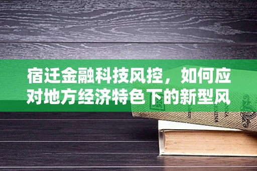 宿迁金融科技风控，如何应对地方经济特色下的新型风险？