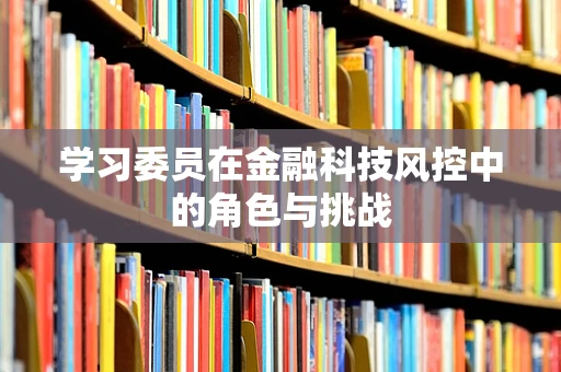 学习委员在金融科技风控中的角色与挑战