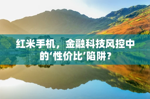 红米手机，金融科技风控中的‘性价比’陷阱？